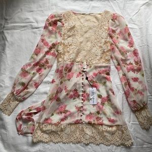 For Love & Lemons Victoria’s Secret Collab Sheer Robe